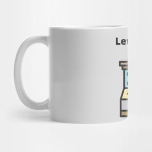 Let's play. Arcade machine. Mug